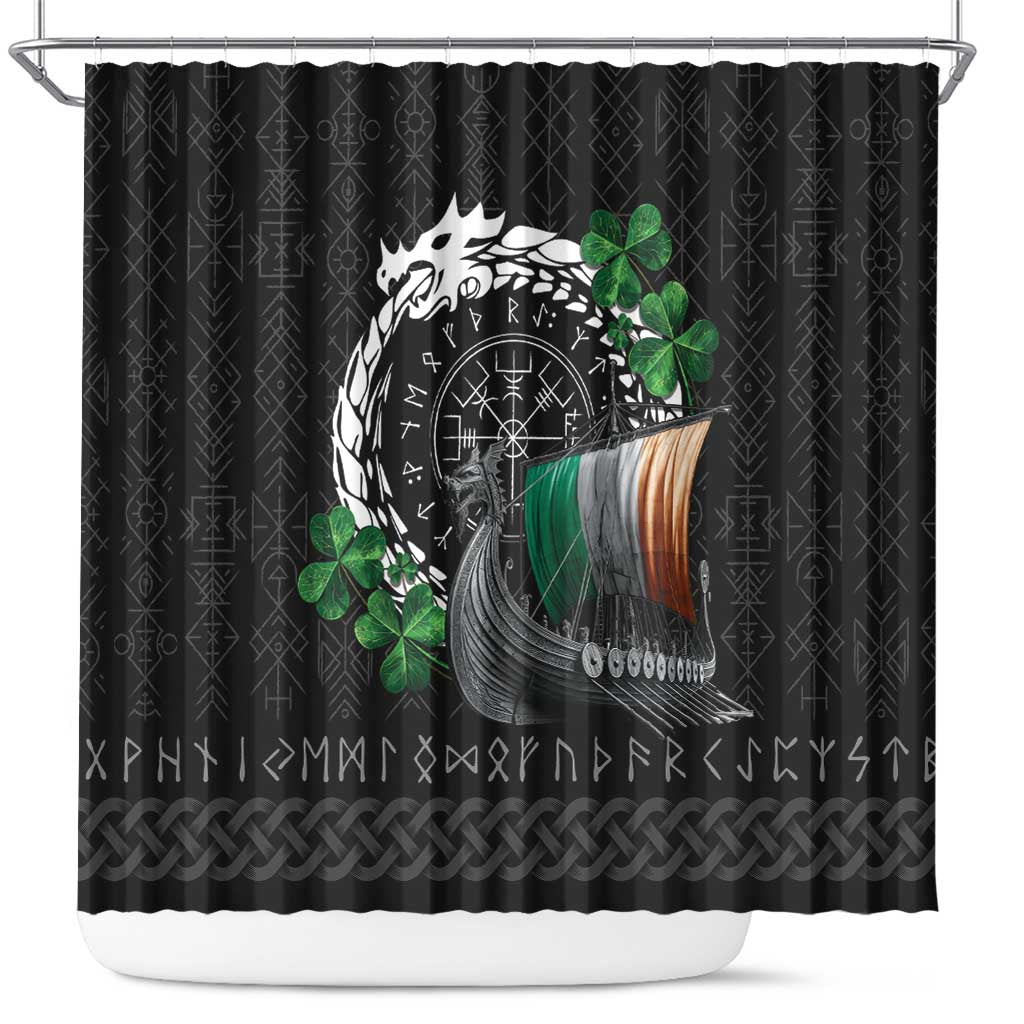 Ireland Viking Drakkar Shower Curtain Viking Blood - Wonder Print Shop