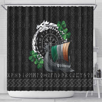 Ireland Viking Drakkar Shower Curtain Viking Blood - Wonder Print Shop