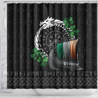 Ireland Viking Drakkar Shower Curtain Viking Blood - Wonder Print Shop