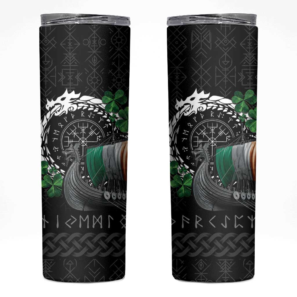 Ireland Viking Drakkar Skinny Tumbler Viking Blood - Wonder Print Shop