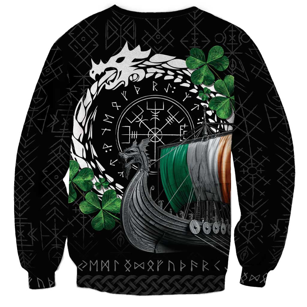Ireland Viking Drakkar Sweatshirt Viking Blood - Wonder Print Shop