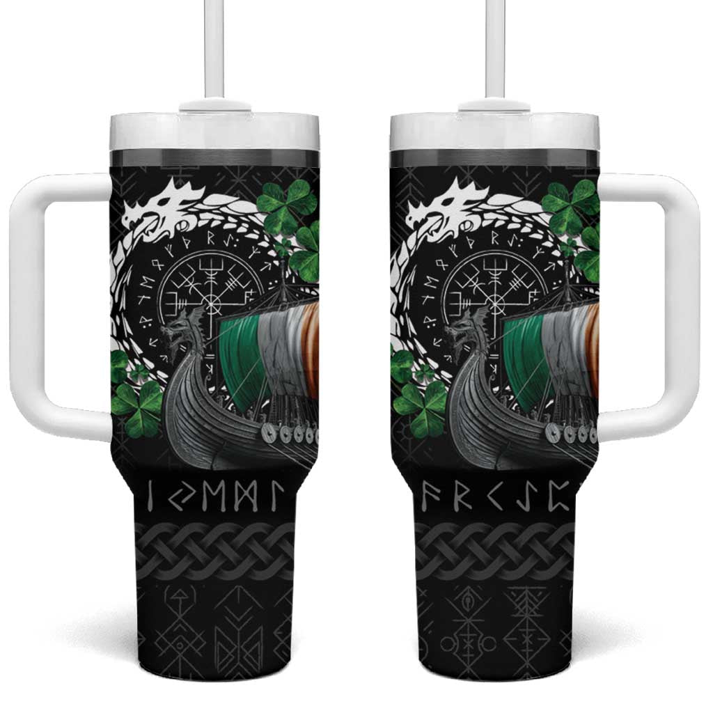 Ireland Viking Drakkar Tumbler With Handle Viking Blood - Wonder Print Shop