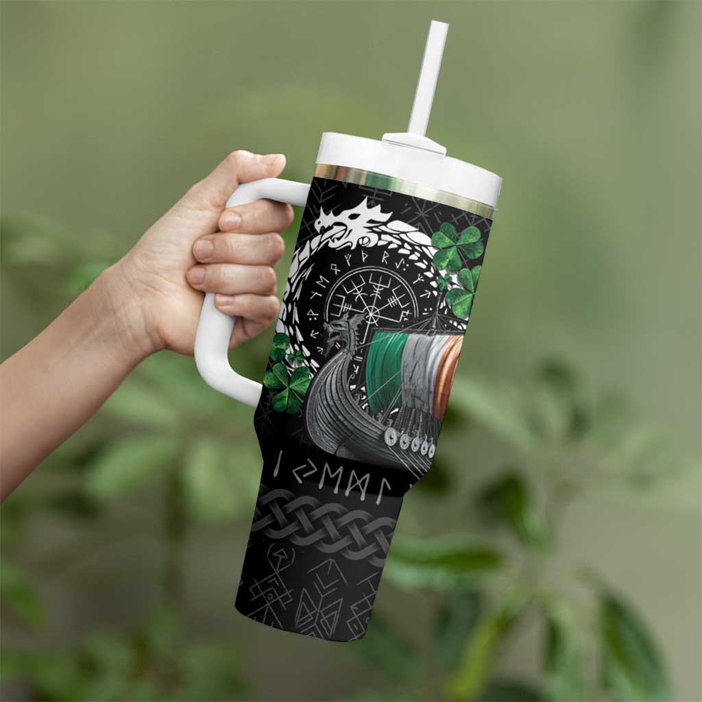 Ireland Viking Drakkar Tumbler With Handle Viking Blood - Wonder Print Shop