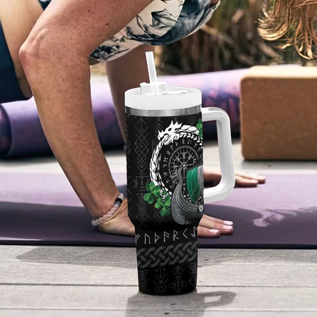 Ireland Viking Drakkar Tumbler With Handle Viking Blood - Wonder Print Shop