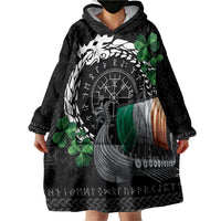 Ireland Viking Drakkar Wearable Blanket Hoodie Viking Blood - Wonder Print Shop