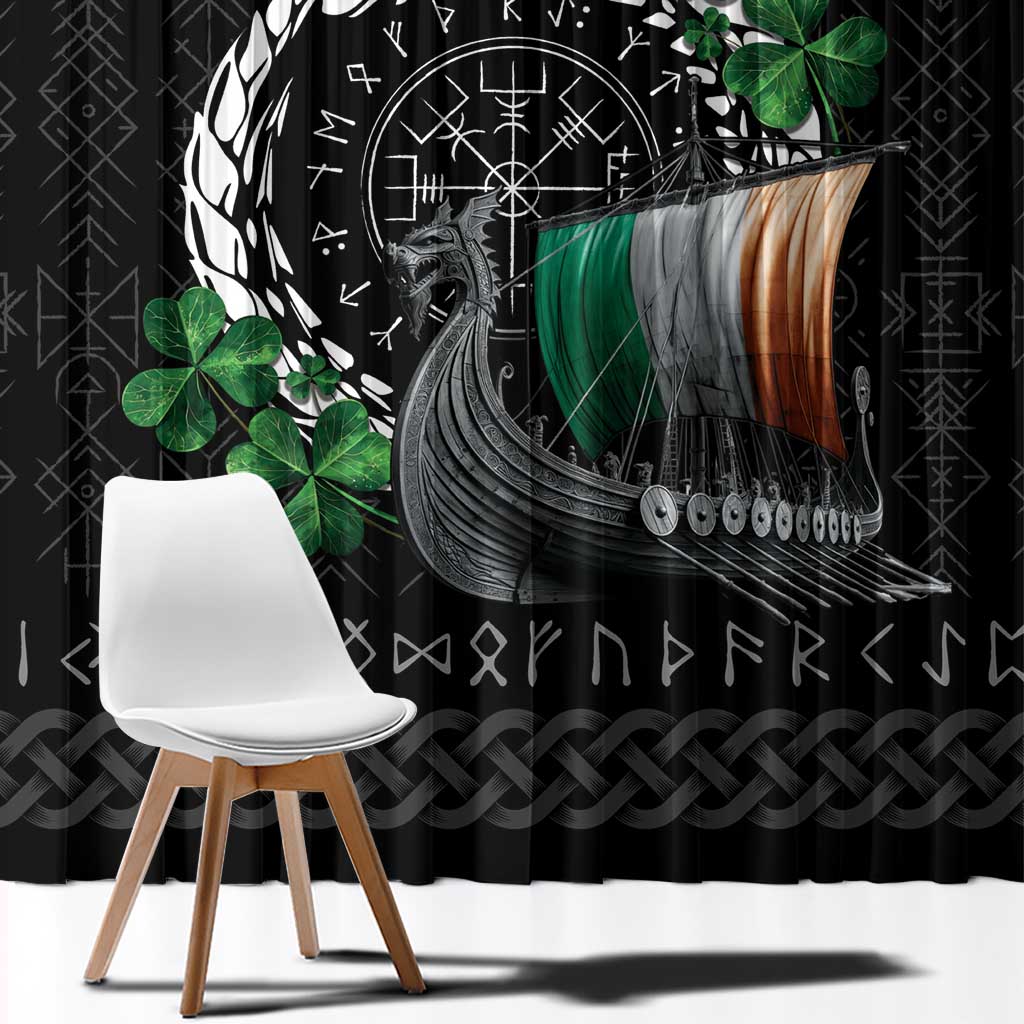 Ireland Viking Drakkar Window Curtain Viking Blood - Wonder Print Shop