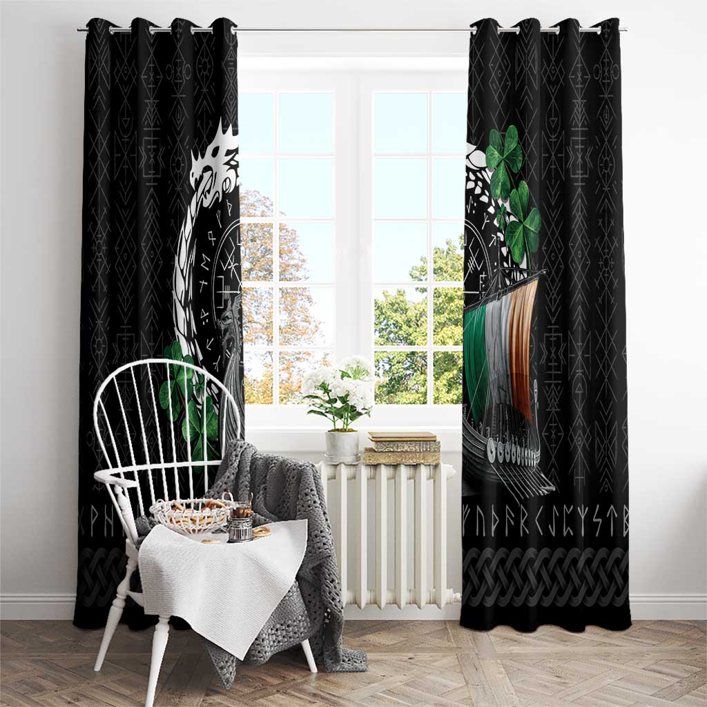 Ireland Viking Drakkar Window Curtain Viking Blood - Wonder Print Shop