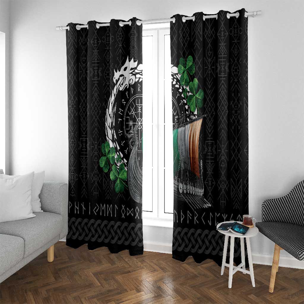 Ireland Viking Drakkar Window Curtain Viking Blood - Wonder Print Shop