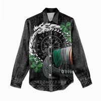 Ireland Viking Drakkar Women Casual Shirt Viking Blood - Wonder Print Shop