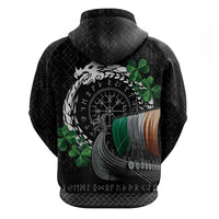 Ireland Viking Drakkar Zip Hoodie Viking Blood - Wonder Print Shop