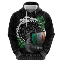 Ireland Viking Drakkar Zip Hoodie Viking Blood - Wonder Print Shop
