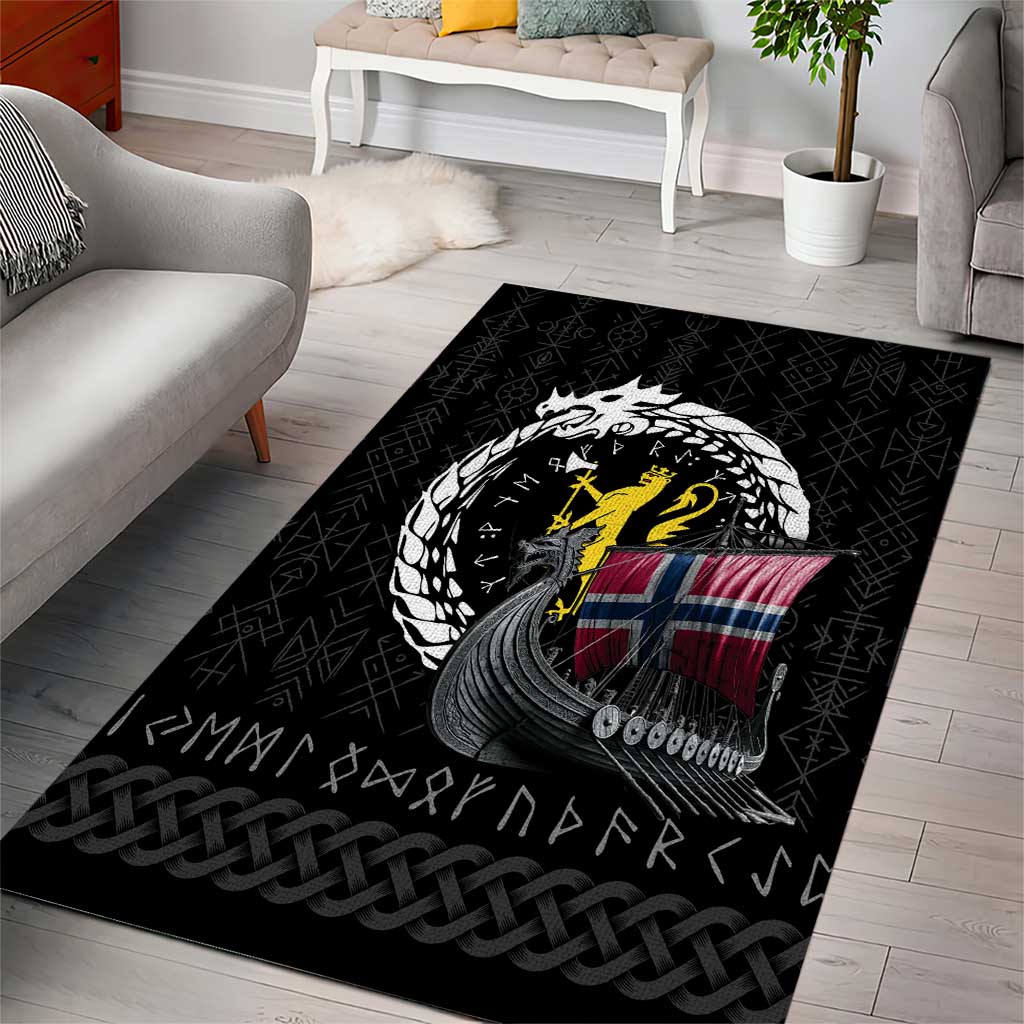 Norway Viking Drakkar Area Rug Viking Blood - Wonder Print Shop