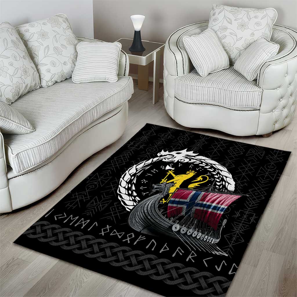 Norway Viking Drakkar Area Rug Viking Blood - Wonder Print Shop