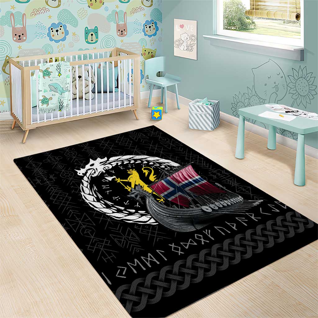 Norway Viking Drakkar Area Rug Viking Blood - Wonder Print Shop