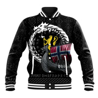 Norway Viking Drakkar Baseball Jacket Viking Blood - Wonder Print Shop