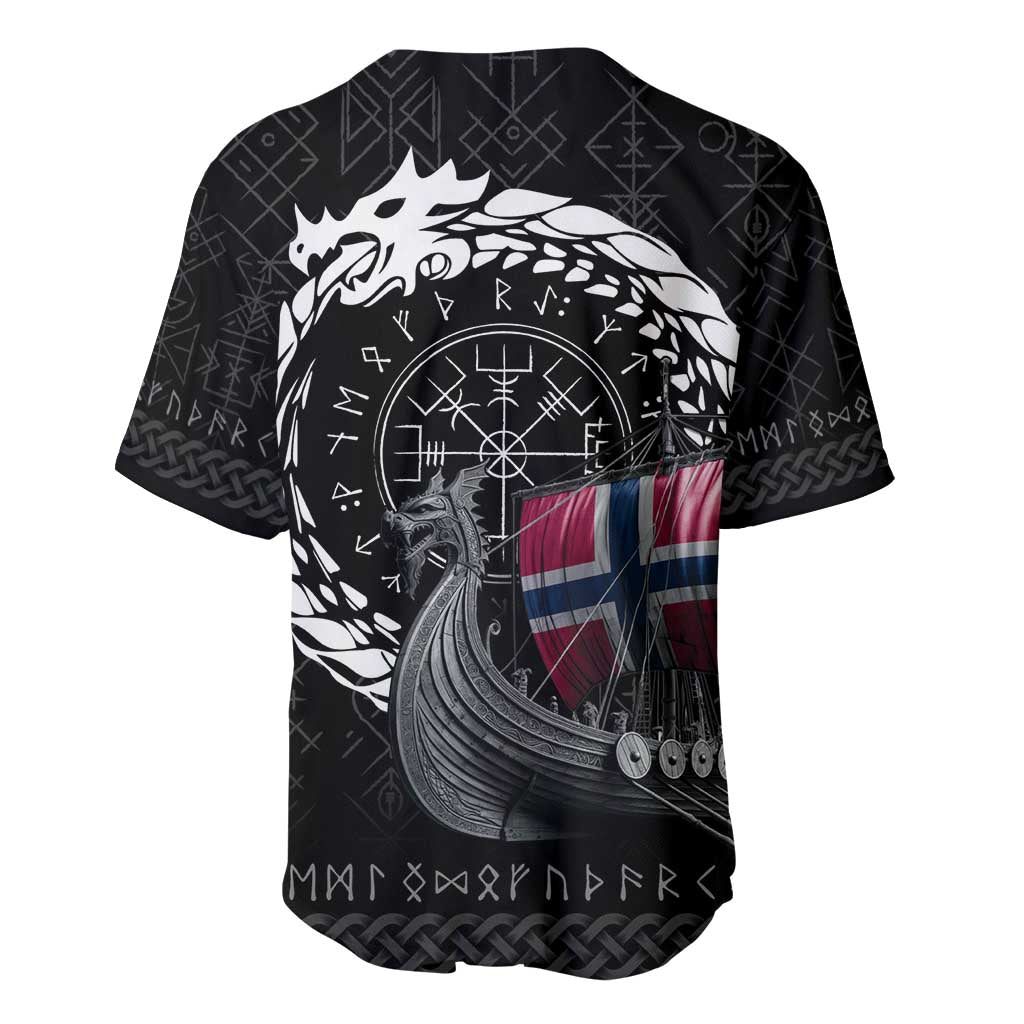Norway Viking Drakkar Baseball Jersey Viking Blood - Wonder Print Shop
