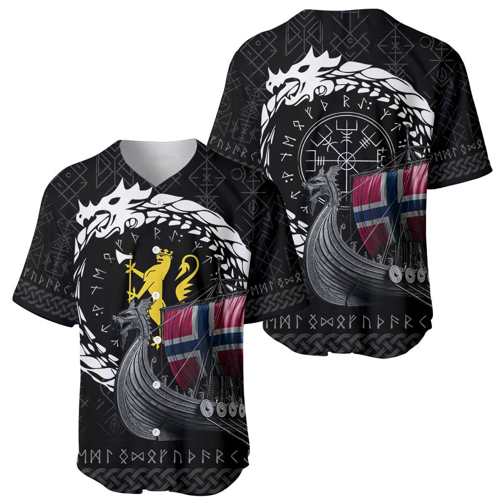 Norway Viking Drakkar Baseball Jersey Viking Blood - Wonder Print Shop