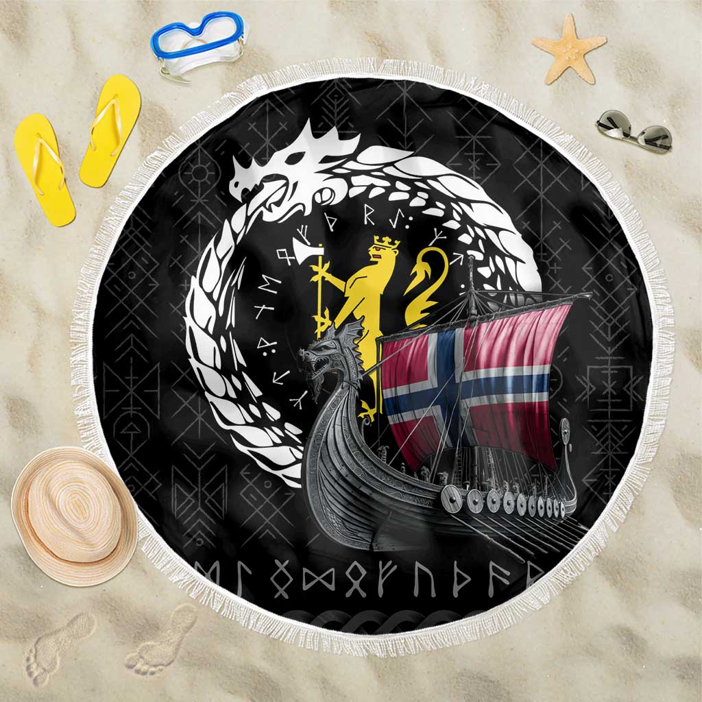 Norway Viking Drakkar Beach Blanket Viking Blood - Wonder Print Shop