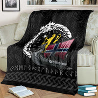 Norway Viking Drakkar Blanket Viking Blood - Wonder Print Shop