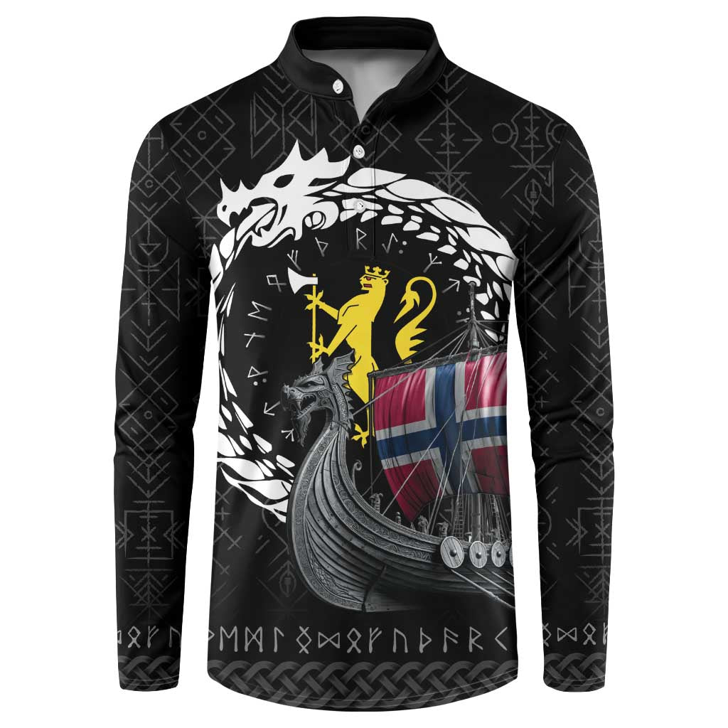 Norway Viking Drakkar Button Sweatshirt Viking Blood - Wonder Print Shop