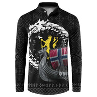 Norway Viking Drakkar Button Sweatshirt Viking Blood - Wonder Print Shop