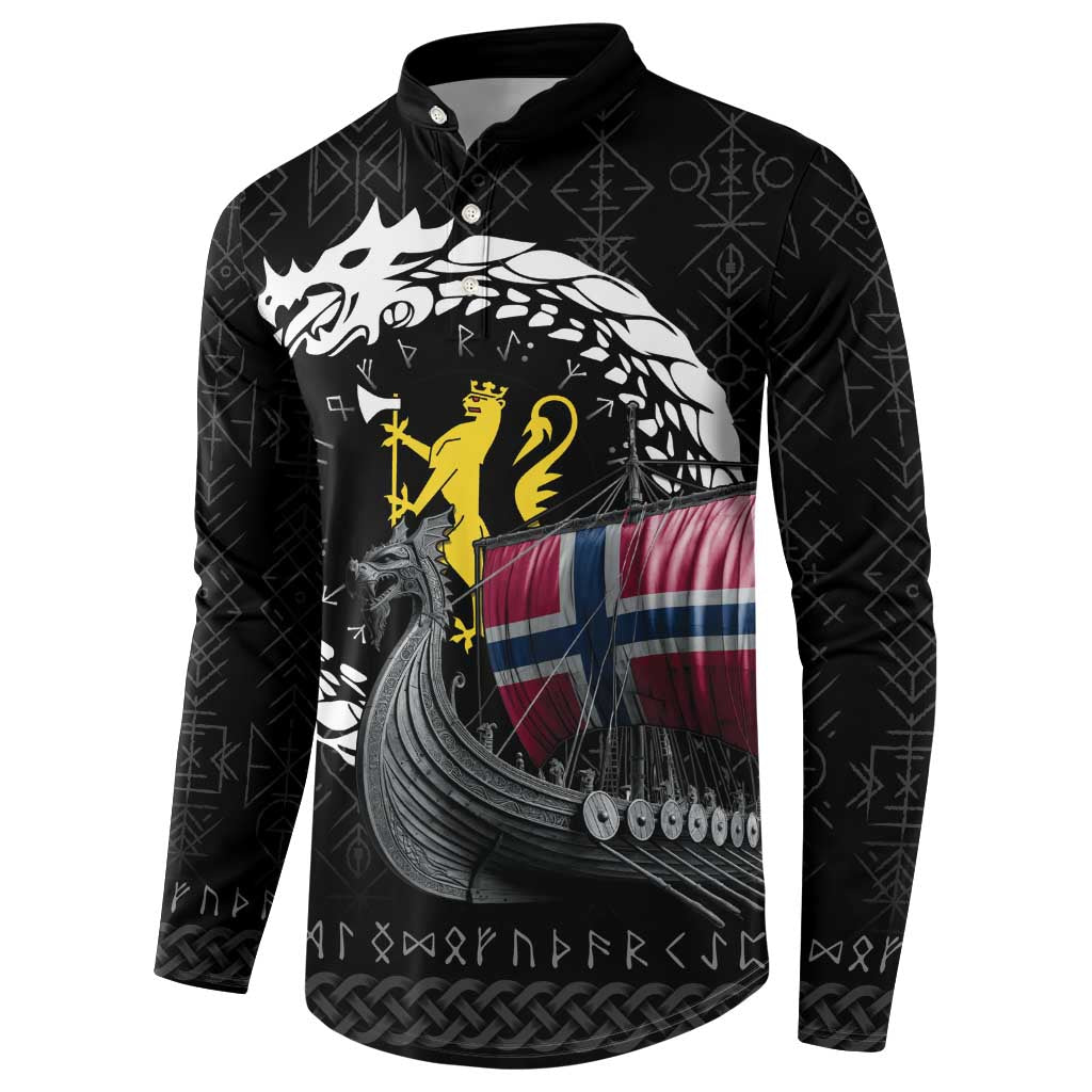 Norway Viking Drakkar Button Sweatshirt Viking Blood - Wonder Print Shop