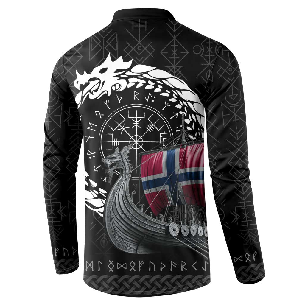 Norway Viking Drakkar Button Sweatshirt Viking Blood - Wonder Print Shop