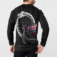Norway Viking Drakkar Button Sweatshirt Viking Blood - Wonder Print Shop