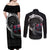 Norway Viking Drakkar Couples Matching Off Shoulder Maxi Dress and Long Sleeve Button Shirt Viking Blood - Wonder Print Shop