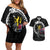 Norway Viking Drakkar Couples Matching Off Shoulder Short Dress and Hawaiian Shirt Viking Blood - Wonder Print Shop