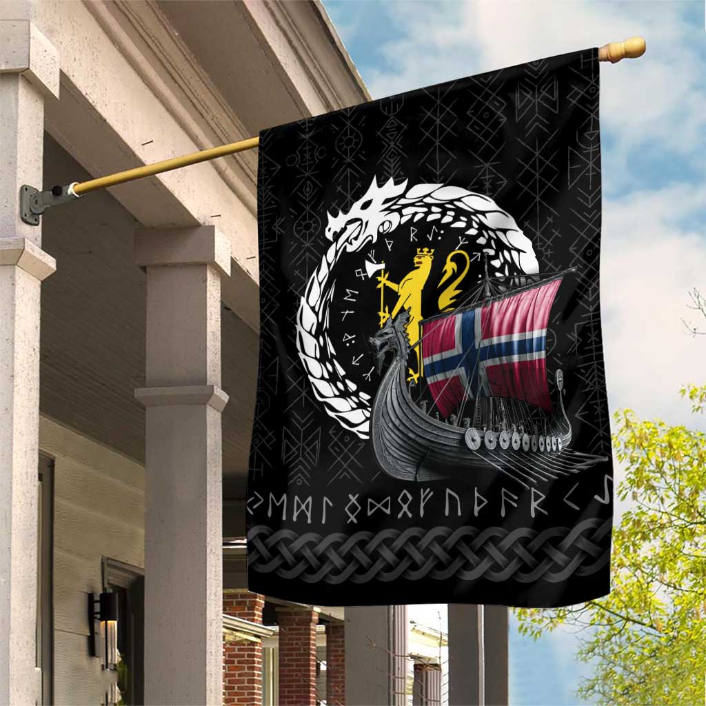 Norway Viking Drakkar Garden Flag Viking Blood - Wonder Print Shop