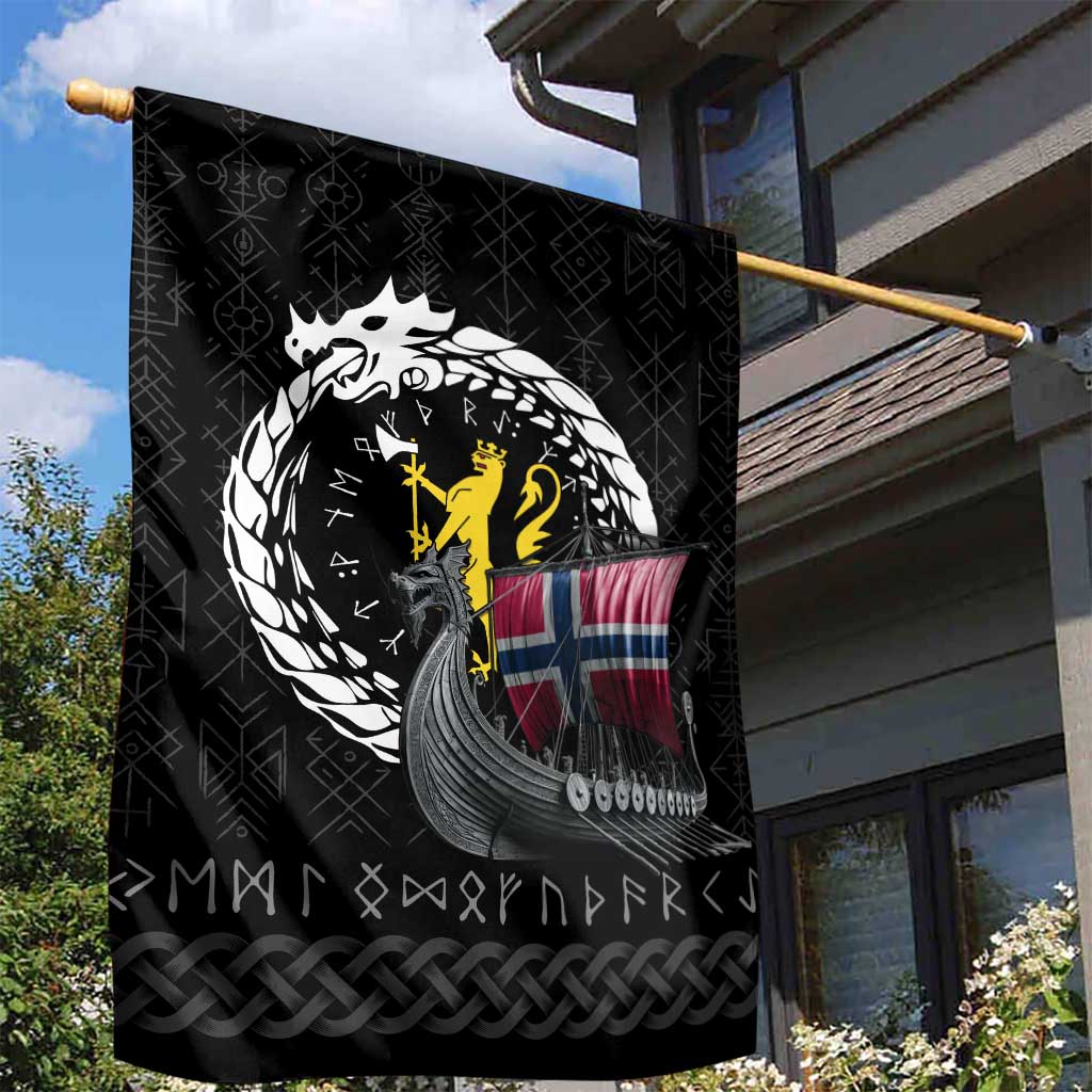 Norway Viking Drakkar Garden Flag Viking Blood - Wonder Print Shop