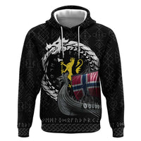 Norway Viking Drakkar Hoodie Viking Blood - Wonder Print Shop