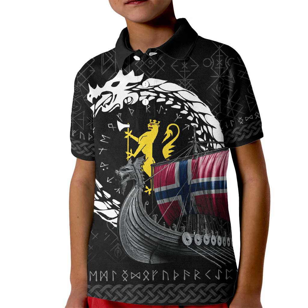 Norway Viking Drakkar Kid Polo Shirt Viking Blood - Wonder Print Shop