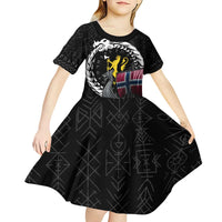 Norway Viking Drakkar Kid Short Sleeve Dress Viking Blood - Wonder Print Shop