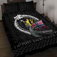 Norway Viking Drakkar Quilt Bed Set Viking Blood - Wonder Print Shop