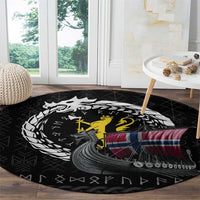 Norway Viking Drakkar Round Carpet Viking Blood - Wonder Print Shop