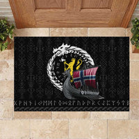 Norway Viking Drakkar Rubber Doormat Viking Blood - Wonder Print Shop