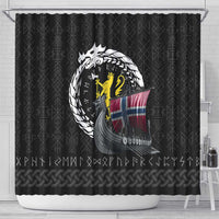 Norway Viking Drakkar Shower Curtain Viking Blood - Wonder Print Shop