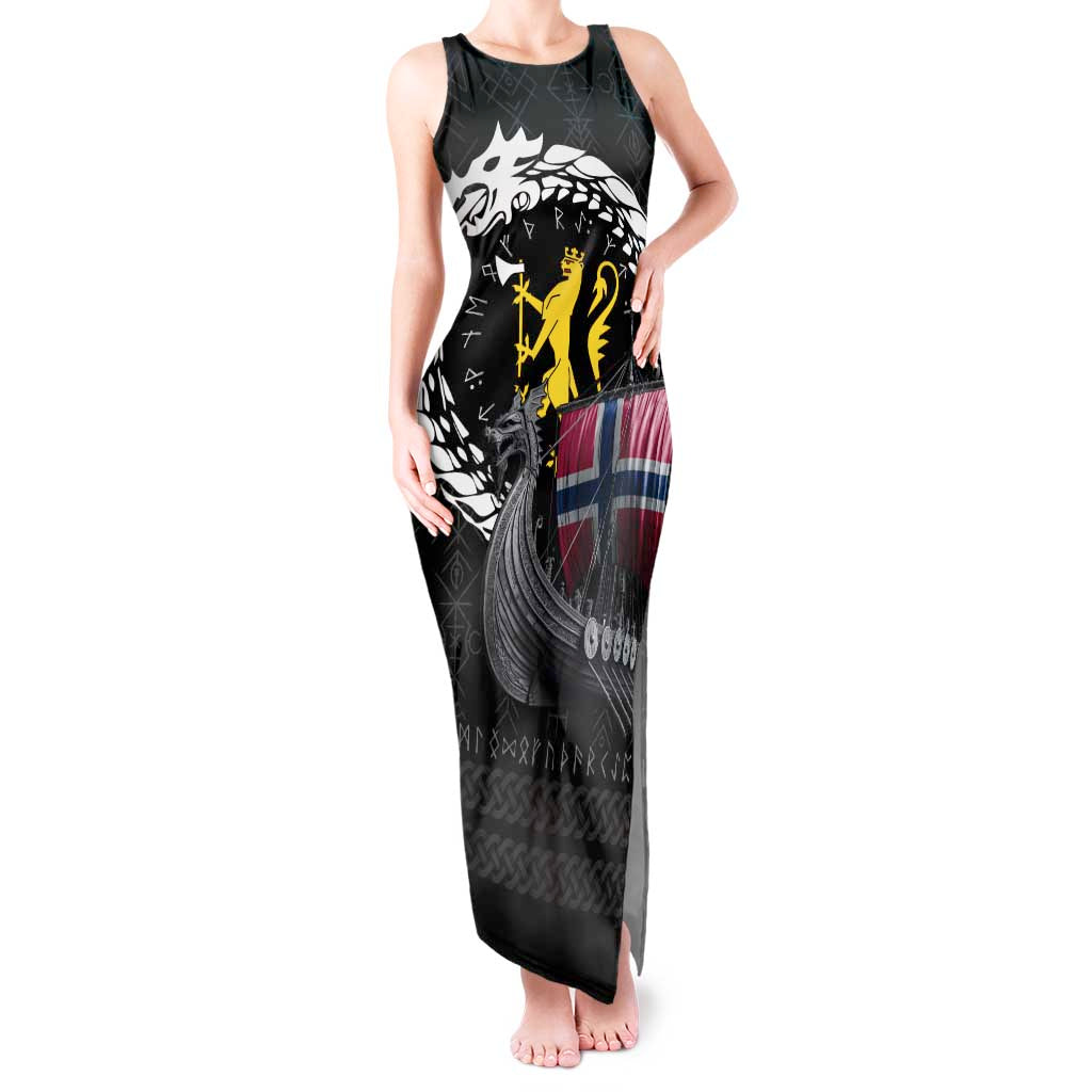 Norway Viking Drakkar Tank Maxi Dress Viking Blood - Wonder Print Shop