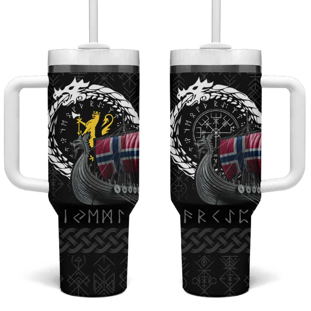 Norway Viking Drakkar Tumbler With Handle Viking Blood - Wonder Print Shop