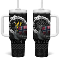 Norway Viking Drakkar Tumbler With Handle Viking Blood - Wonder Print Shop