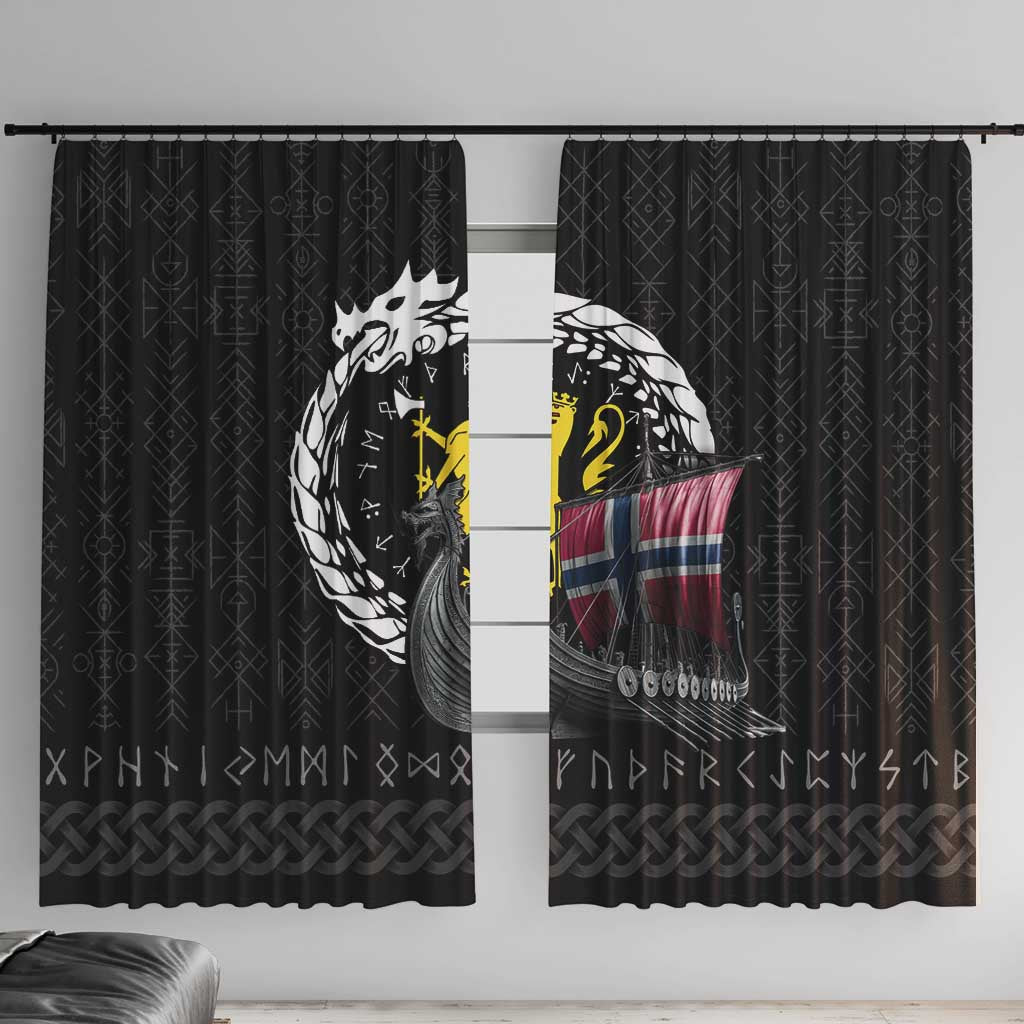 Norway Viking Drakkar Window Curtain Viking Blood - Wonder Print Shop