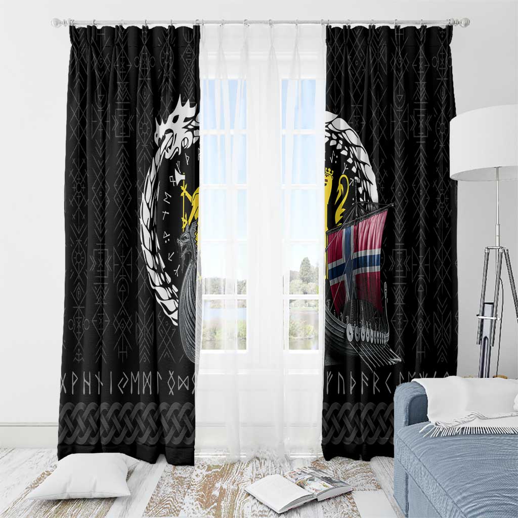 Norway Viking Drakkar Window Curtain Viking Blood - Wonder Print Shop