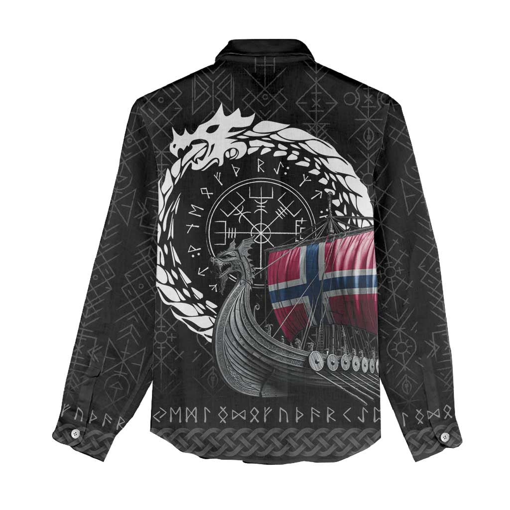 Norway Viking Drakkar Women Casual Shirt Viking Blood - Wonder Print Shop