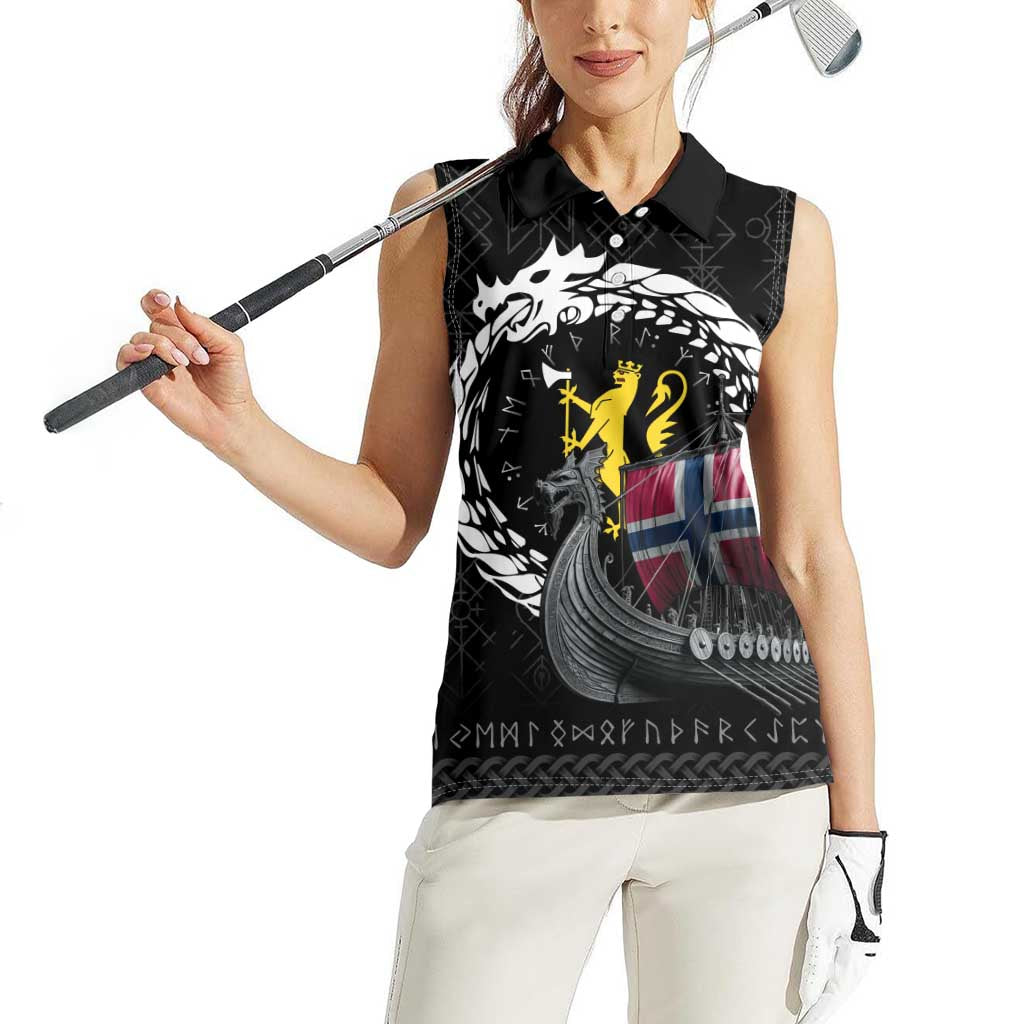 Norway Viking Drakkar Women Sleeveless Polo Shirt Viking Blood - Wonder Print Shop