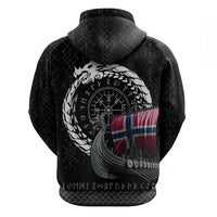 Norway Viking Drakkar Zip Hoodie Viking Blood - Wonder Print Shop