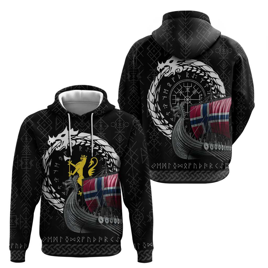 Norway Viking Drakkar Zip Hoodie Viking Blood - Wonder Print Shop