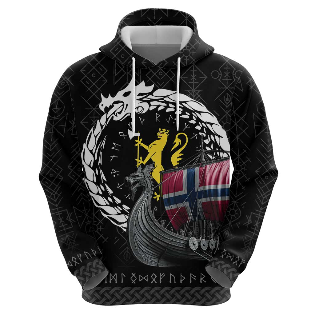 Norway Viking Drakkar Zip Hoodie Viking Blood - Wonder Print Shop