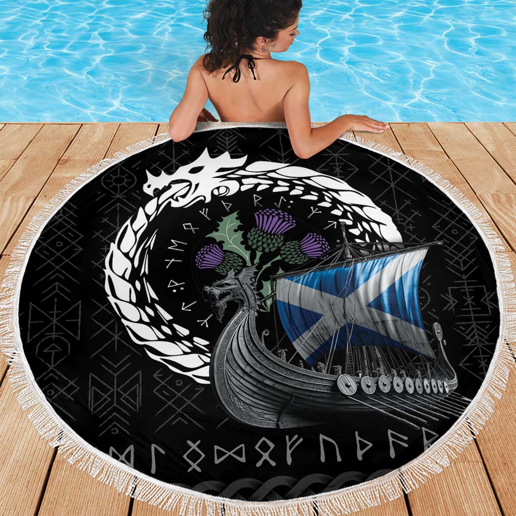 Scotland Viking Drakkar Beach Blanket Viking Blood - Wonder Print Shop
